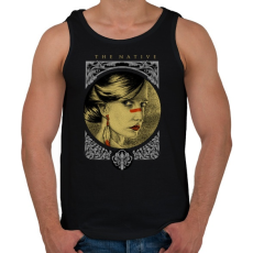PRINTFASHION Természetesség - Férfi atléta - Fekete