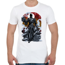 PRINTFASHION Terminátor - Férfi póló - Fehér férfi póló