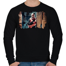 PRINTFASHION Terrifier bohóc - Férfi pulóver - Fekete