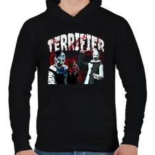 PRINTFASHION terrifier - Férfi kapucnis pulóver - Fekete férfi pulóver, kardigán
