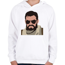 PRINTFASHION Terror - Gyerek kapucnis pulóver - Fehér gyerek pulóver, kardigán