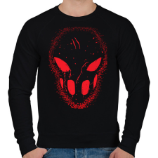 PRINTFASHION Terror mask - Férfi pulóver - Fekete férfi pulóver, kardigán