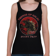 PRINTFASHION Terror Of Kaiju - Női atléta - Fekete
