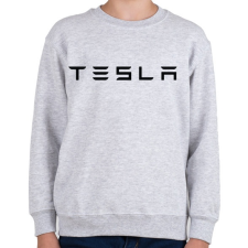 PRINTFASHION TESLA felirat - Gyerek pulóver - Sport szürke gyerek pulóver, kardigán