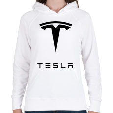 PRINTFASHION Tesla - Női kapucnis pulóver - Fehér