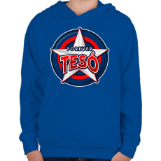 PRINTFASHION TESÓ2 - Gyerek kapucnis pulóver - Királykék