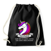 PRINTFASHION Testvér unikornis - Sportzsák, Tornazsák - Fekete