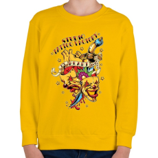 PRINTFASHION Tetováló gyár - Gyerek pulóver - Sárga