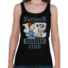 PRINTFASHION Tetovált anyák klubja - Női atléta - Fekete női trikó