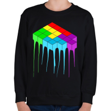 PRINTFASHION Tetris - Gyerek pulóver - Fekete gyerek pulóver, kardigán