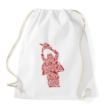 PRINTFASHION Texasi láncfűrészes - Sportzsák, Tornazsák - Fehér tornazsák