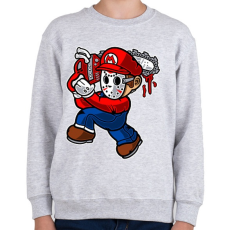 PRINTFASHION Texasi Marió - Gyerek pulóver - Sport szürke