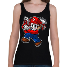 PRINTFASHION Texasi Marió - Női atléta - Fekete