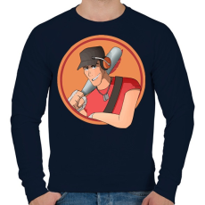 PRINTFASHION TF2 - Scout - Férfi pulóver - Sötétkék
