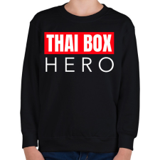 PRINTFASHION THAI BOX HERO - Gyerek pulóver - Fekete gyerek pulóver, kardigán