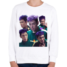 PRINTFASHION Thanos Squid Game - Gyerek pulóver - Fehér gyerek pulóver, kardigán