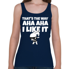 PRINTFASHION That's the way I like it - Női atléta - Sötétkék