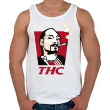 PRINTFASHION THC- Snoop - Férfi atléta - Fehér atléta, trikó