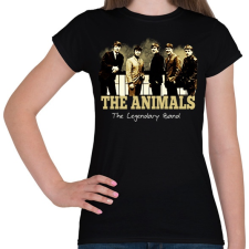PRINTFASHION the animals band - Női póló - Fekete női póló