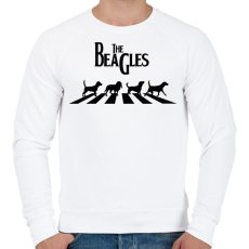 PRINTFASHION The Beagles - Férfi pulóver - Fehér