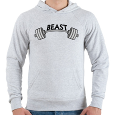 PRINTFASHION The Beast - Férfi kapucnis pulóver - Sport szürke