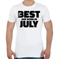 PRINTFASHION The Best are born in july - Férfi póló - Fehér férfi póló
