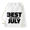 PRINTFASHION The Best are born in july - Sportzsák, Tornazsák - Fehér