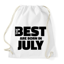 PRINTFASHION The Best are born in july - Sportzsák, Tornazsák - Fehér tornazsák