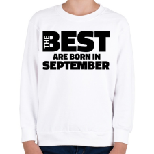 PRINTFASHION The Best are born in september - Gyerek pulóver - Fehér gyerek pulóver, kardigán