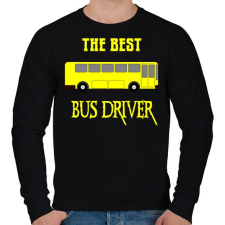 PRINTFASHION THE BEST BUS DRIVER - Férfi pulóver - Fekete férfi pulóver, kardigán