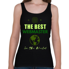 PRINTFASHION the best webmaster - Női atléta - Fekete női trikó