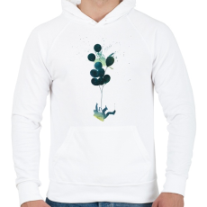 PRINTFASHION The Big Bang Theory - Férfi kapucnis pulóver - Fehér