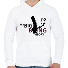 PRINTFASHION The big bong theory - Férfi kapucnis pulóver - Fehér férfi pulóver, kardigán