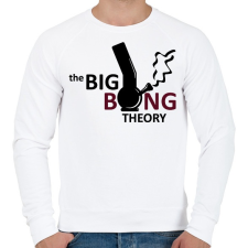 PRINTFASHION The big bong theory - Férfi pulóver - Fehér férfi pulóver, kardigán