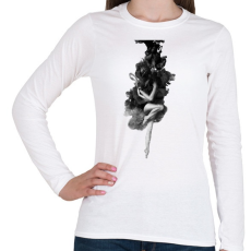 PRINTFASHION The born of the Universe - Női hosszú ujjú póló - Fehér