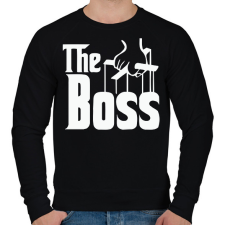 PRINTFASHION The Boss - Férfi pulóver - Fekete női pulóver, kardigán