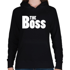 PRINTFASHION The Boss - Női kapucnis pulóver - Fekete