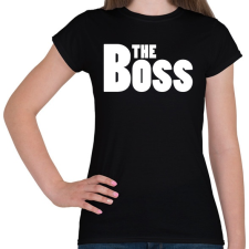 PRINTFASHION The Boss - Női póló - Fekete női póló
