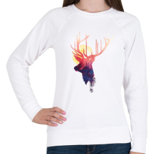 PRINTFASHION The burning sun - Női pulóver - Fehér női pulóver, kardigán