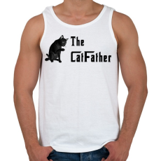 PRINTFASHION the catfather - Férfi atléta - Fehér