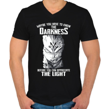 PRINTFASHION The darkness - Férfi V-nyakú póló - Fekete férfi póló