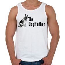 PRINTFASHION the dogfather - Férfi atléta - Fehér atléta, trikó