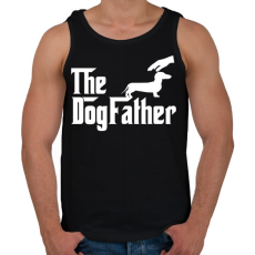 PRINTFASHION The DogFather - Férfi atléta - Fekete