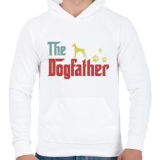 PRINTFASHION The dogfather - Férfi kapucnis pulóver - Fehér