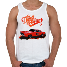 PRINTFASHION The Dukes of Hazzard - Férfi atléta - Fehér