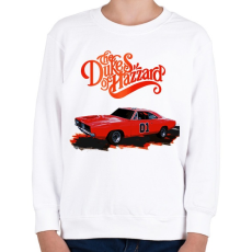 PRINTFASHION The Dukes of Hazzard - Gyerek pulóver - Fehér