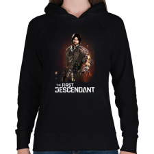 PRINTFASHION The First Descendant Blair  - Női kapucnis pulóver - Fekete női pulóver, kardigán