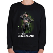 PRINTFASHION The First Descendant Freyna  - Gyerek pulóver - Fekete gyerek pulóver, kardigán