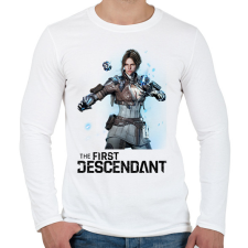 PRINTFASHION The First Descendant Viessa  - Férfi hosszú ujjú póló - Fehér férfi póló