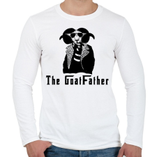 PRINTFASHION the goatfather - Férfi hosszú ujjú póló - Fehér férfi póló